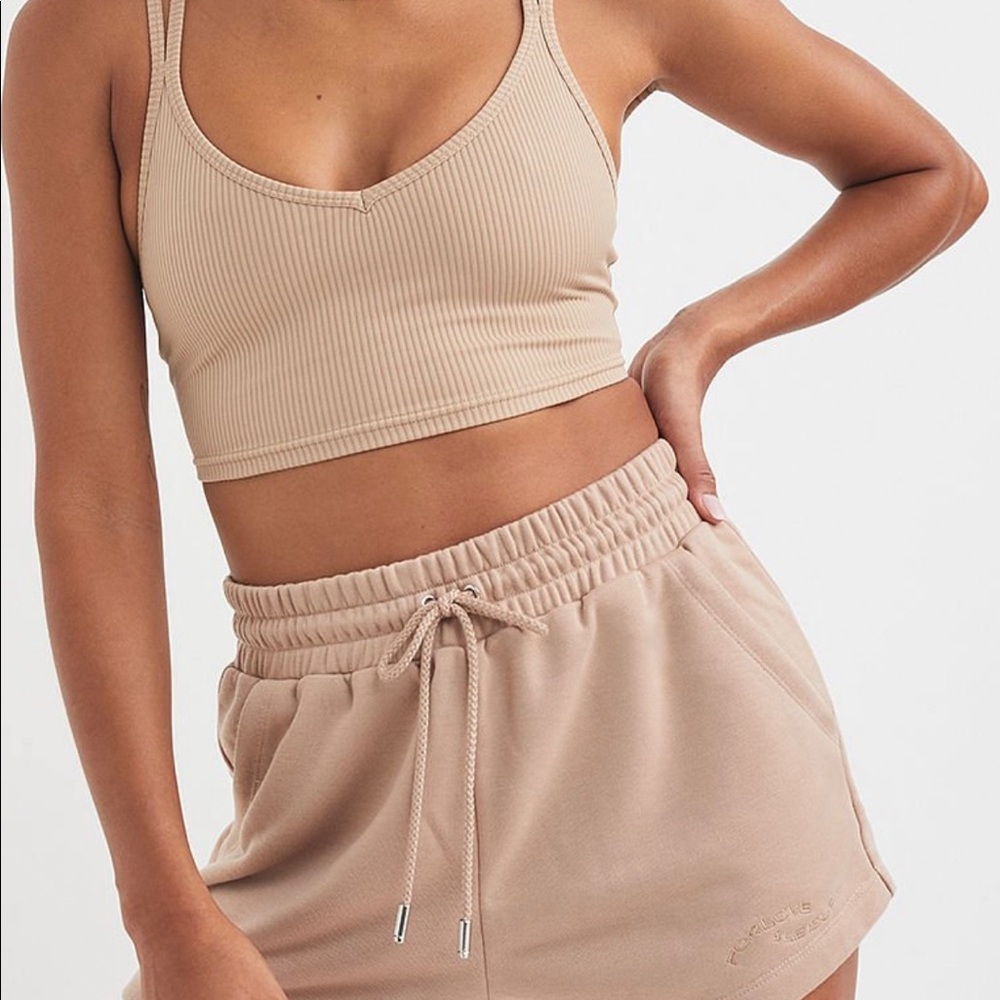 For Love & Lemons Crop Top in color LATTE NWT